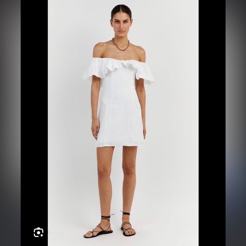 NWT Dissh Isabelle White Mini Dress US Size 6